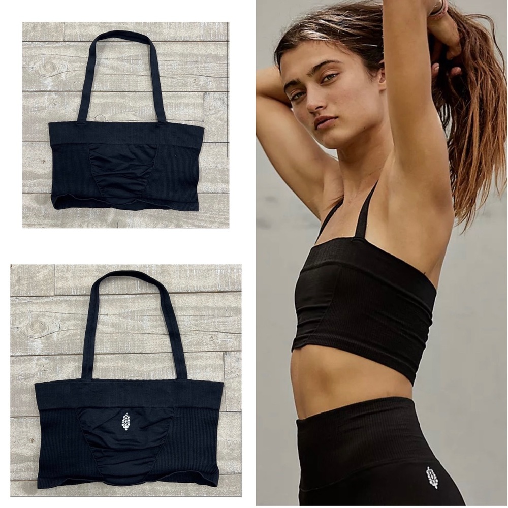 Free People Good Karma Halter Crop NWOT